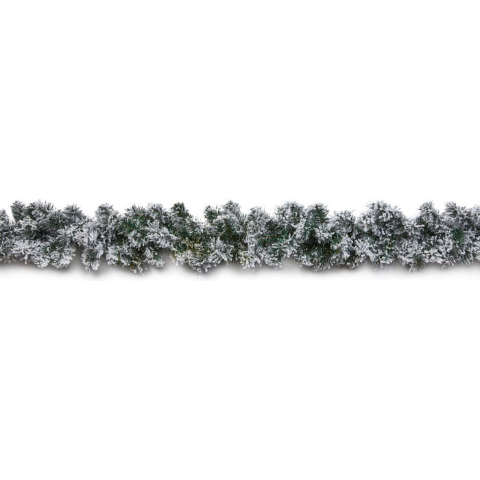 Flocked Woodcote Garland