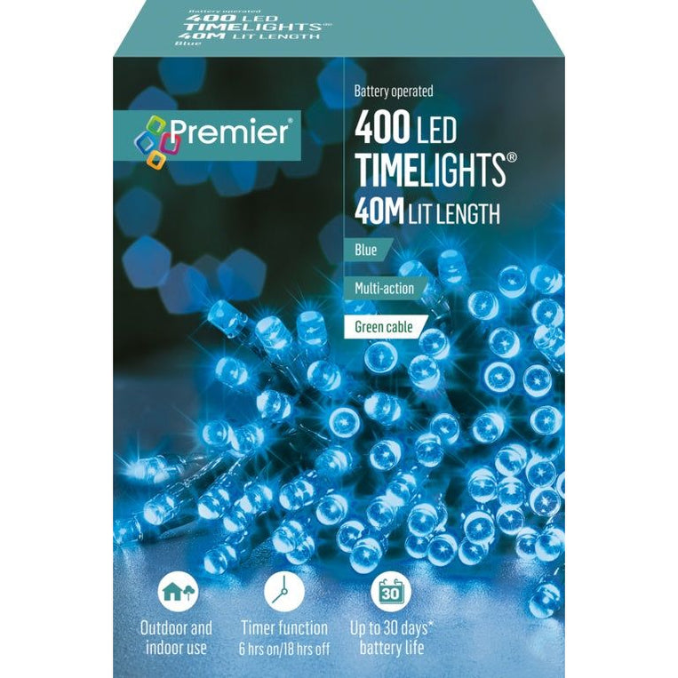 24 Multi Coloured Multi Action Battery Operated LED with Timer