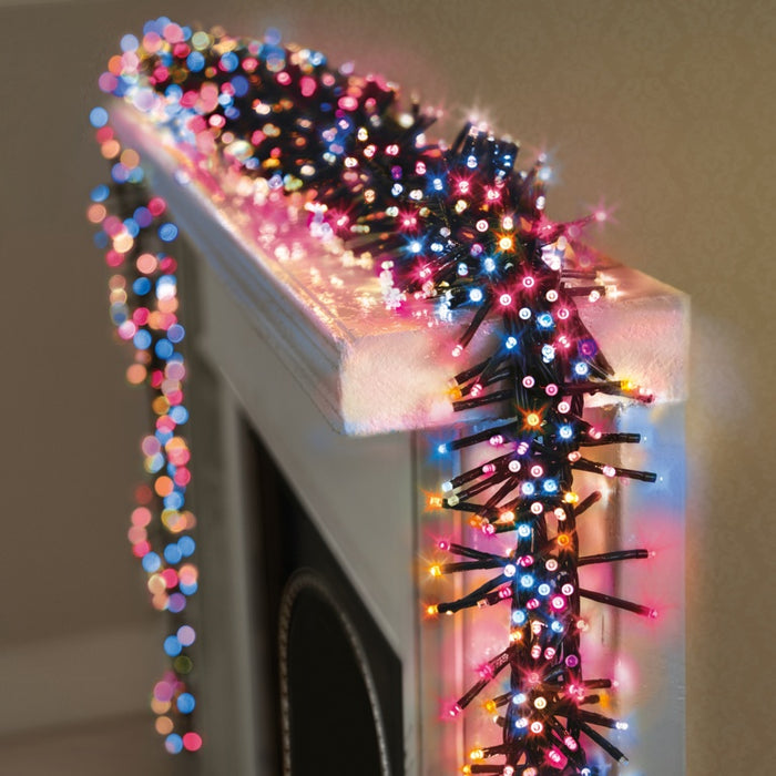 Led Clusters Multi Action LED Clusters Rainbow — Decorationsonline.co.uk